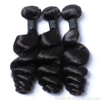 Factory 100% Unprocessed Virgin cuticle aligned malaysian hair loose curl human hair bundle with closure